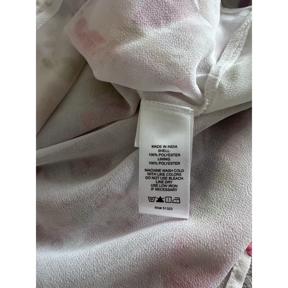 Floral Top Blouse Cold Shoulder Size X-Small Long Sleeve Retail $69 NWT! - Picture 6 of 6